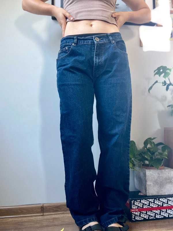 Jeanoswe spodnie szerokie nogawki skate pants jeansy damskie męskie