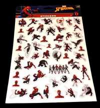 Naklejki wypukłe Marvel Spider-Man ok. 50 sztuk