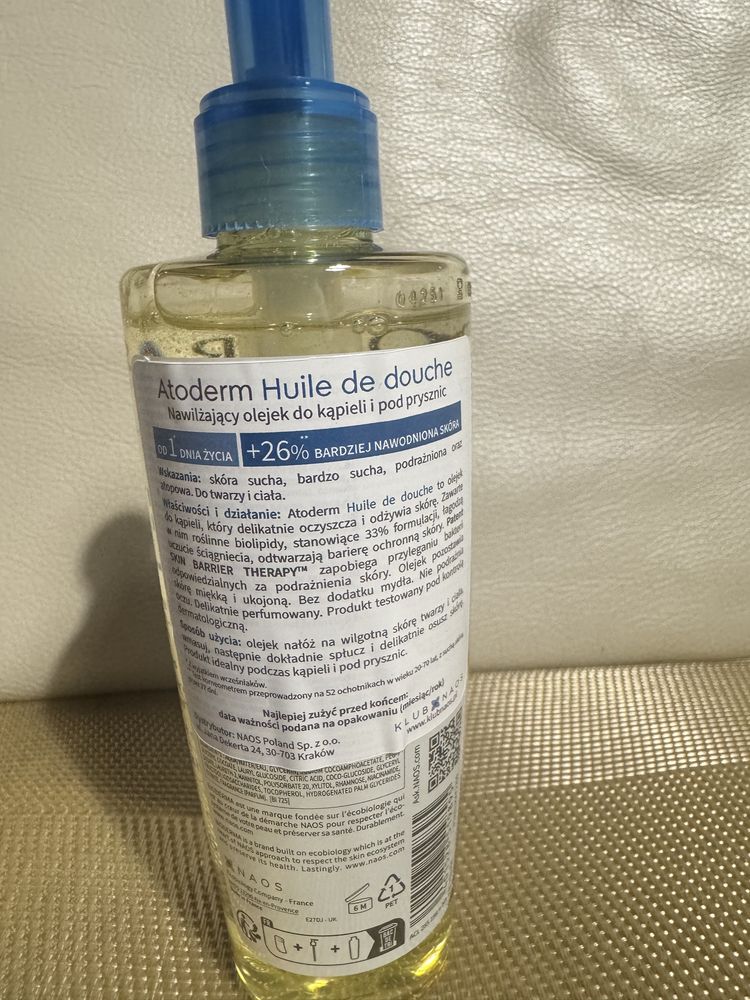 Bioderma Atoderm nawilżający olejek do kąpieli, 200 ml