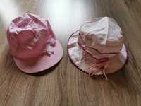 Czapka z daszkiem, kapelusz dziewczynka 48-50 zestaw 2 sztuk