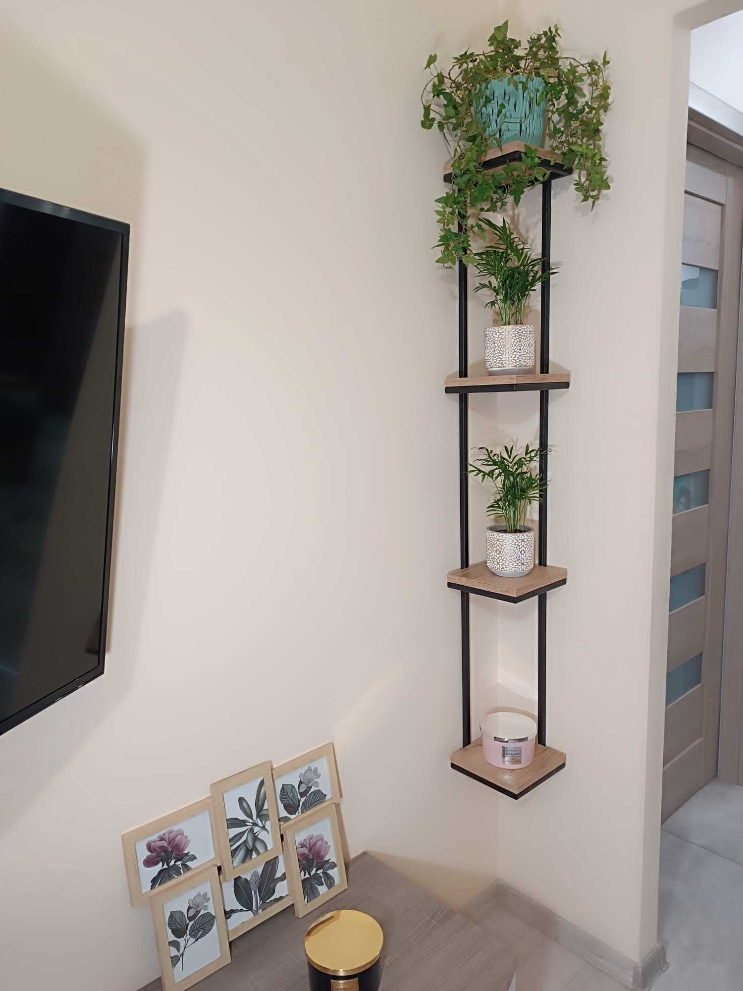 Narożny Kwietnik Na Ścianę Loft Kwietnik Metalow