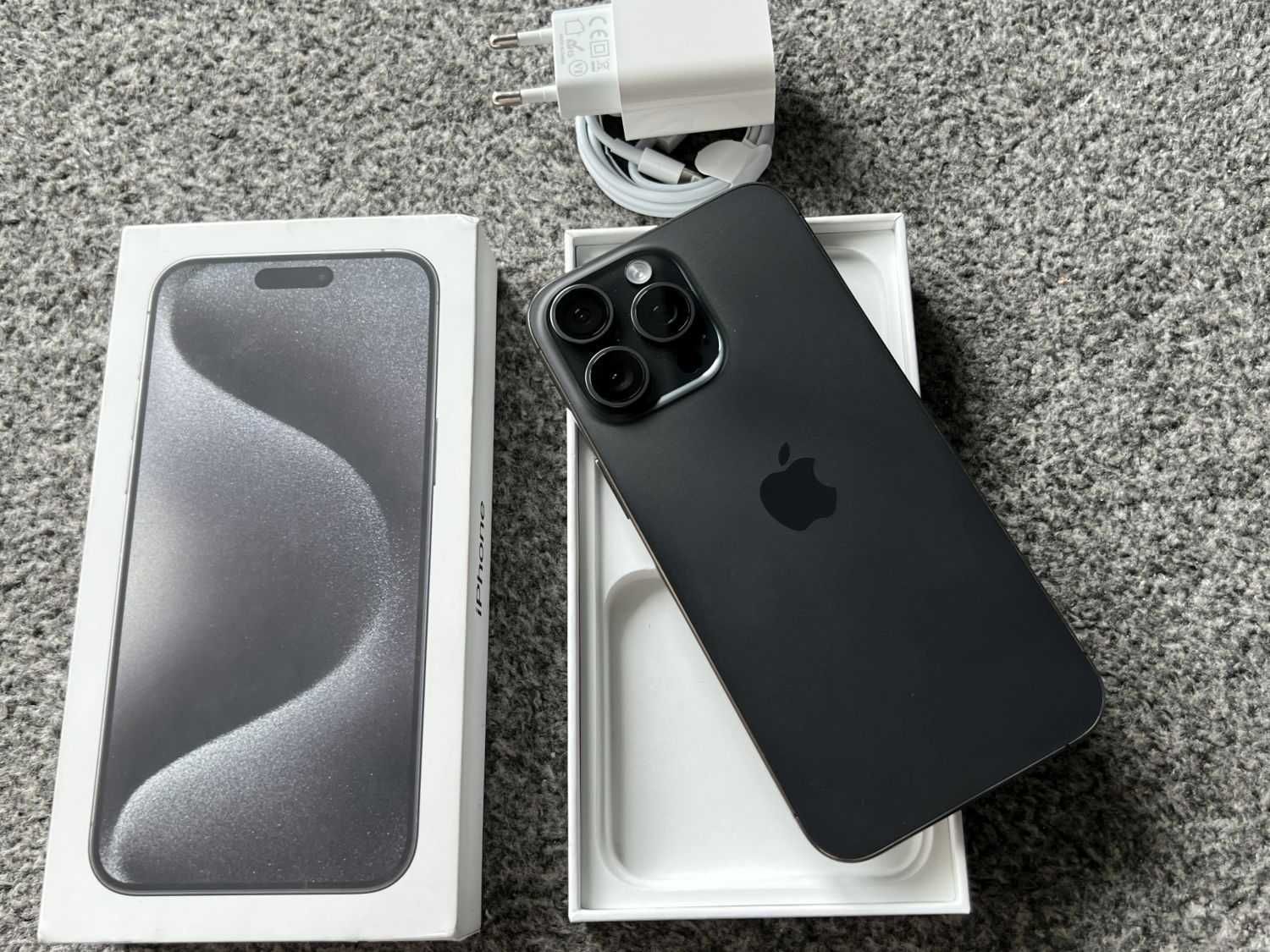 iPhone 15 Pro Max 512GB SPACE GREY SZARY Grafitowy Bat97%+ SZKŁO