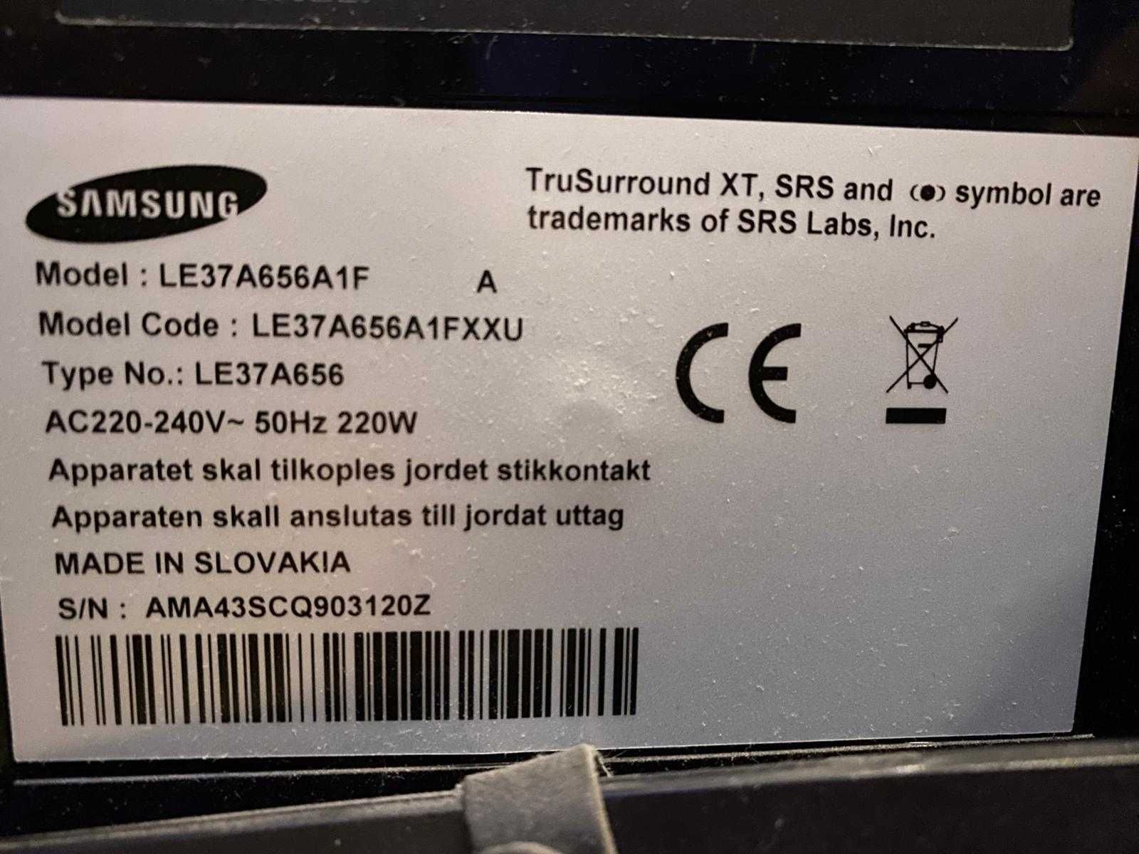 Telewizor LCD Samsung LE37A656A1F