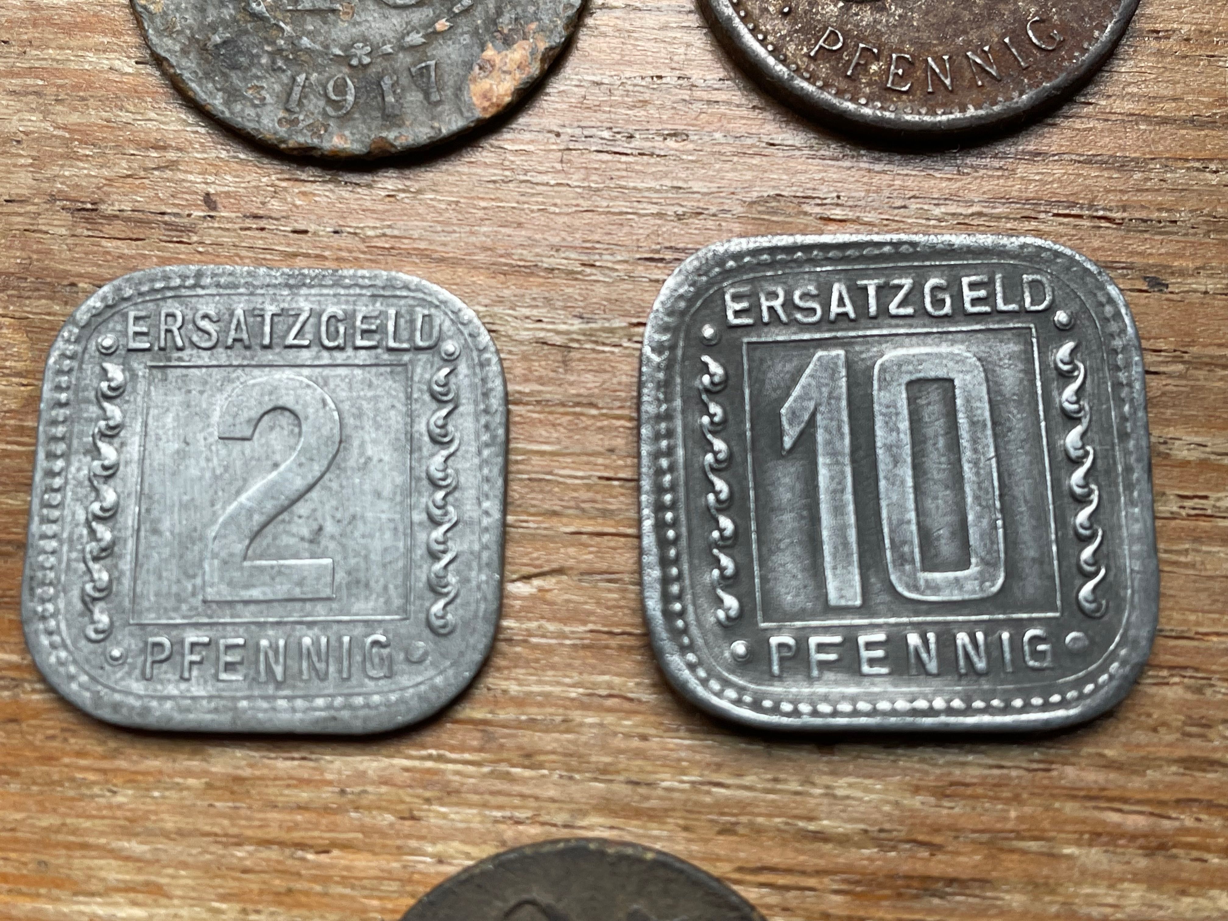 Stare niemieckie monety zastępcze