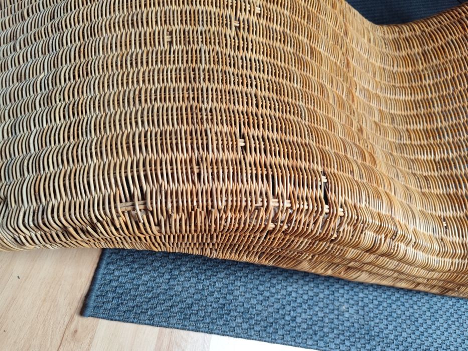 Szezlong leżanka Ikea rattanowa leżak fotel