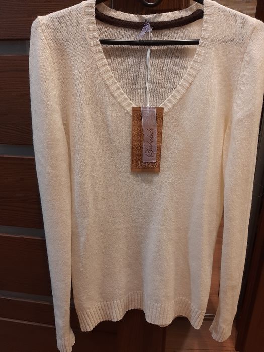 Sweterek damski z wełny  lamy rozm 38 Lene.V