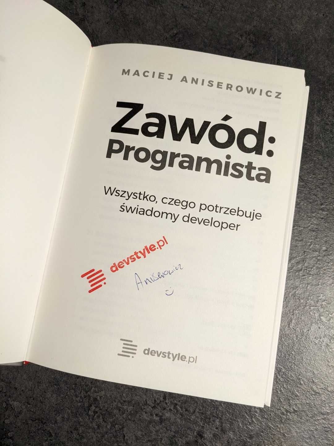 Zawód: Programista Aniserowicz, Stan idealny z autografem autora!