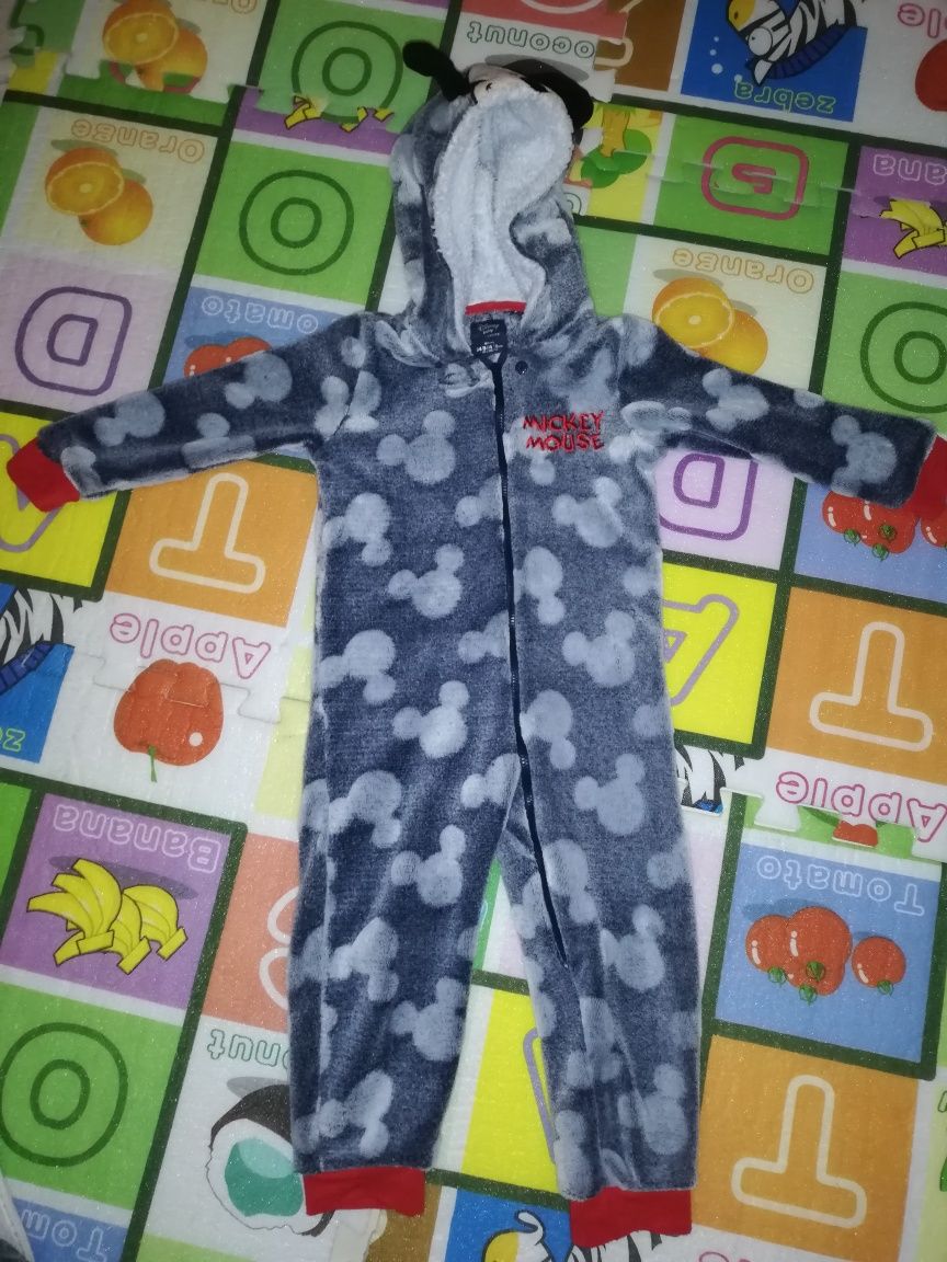 Pijama macacão polar Mickey 24-36 meses - original