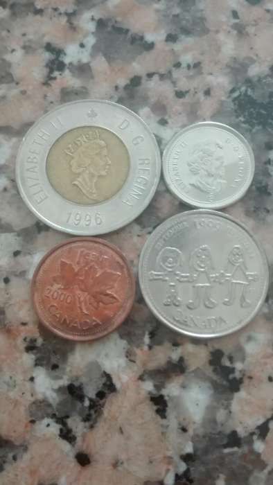 Moedas de dólares canadianos