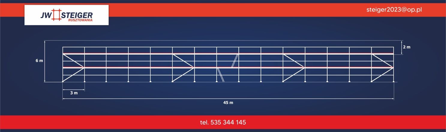 300m2 Nowe rusztowanie elewacyjne plettac