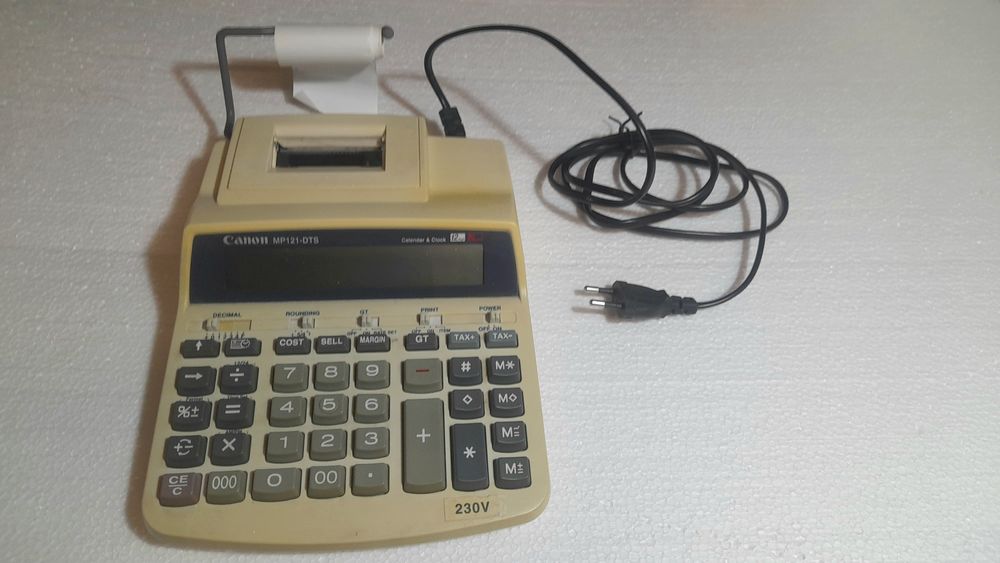 Calculadora de secretária de rolo da Canon