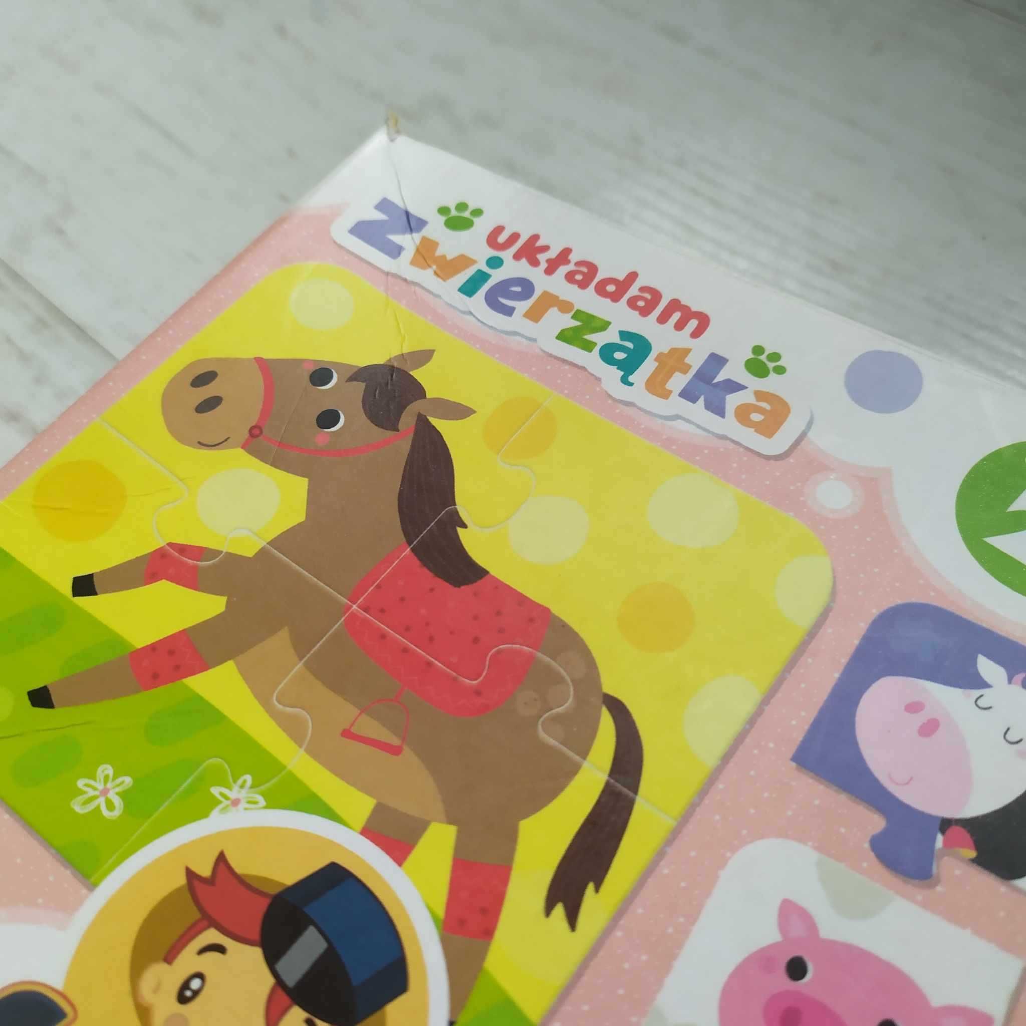 Zestaw puzzli i układanek od roku do trzech lat plus trefl czuczu