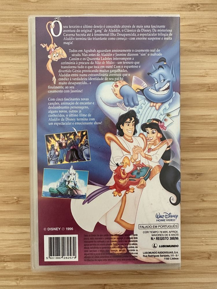 VHS - Aladdin do Rei dos Ladrões