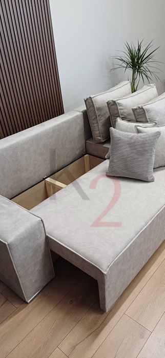 Narożnik FABIO Bonell sztruks USB rogówka sofa szybka dostawa +gratis