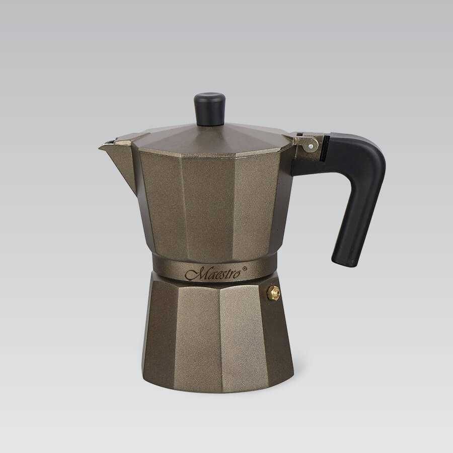 Кофеварка гейзерная Espresso Moka Maestro MR-1666 Brown алюминиевая