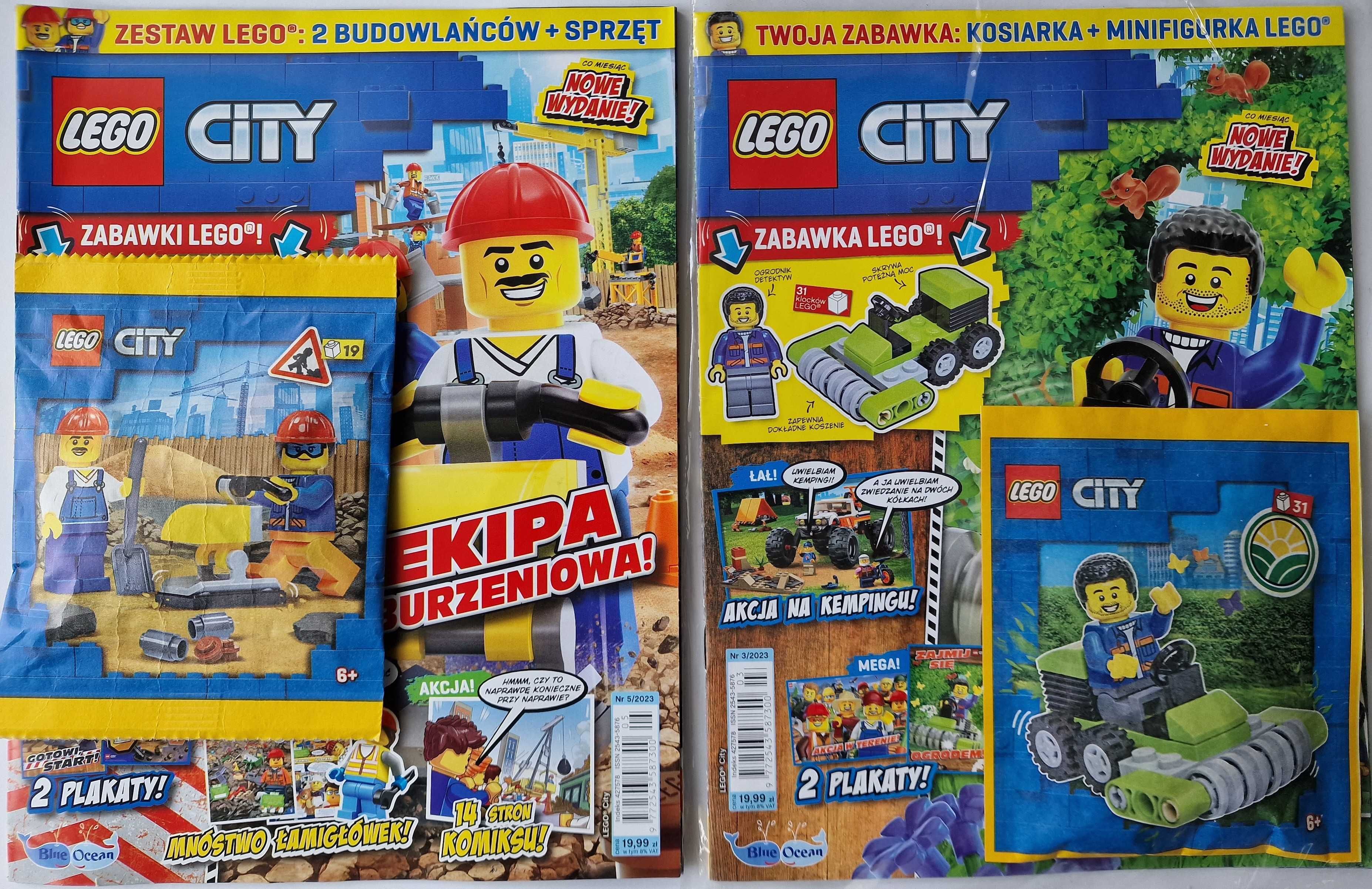 Magazyn Lego CITY + minifigurki klocki lego policja straża k+ GRATIS