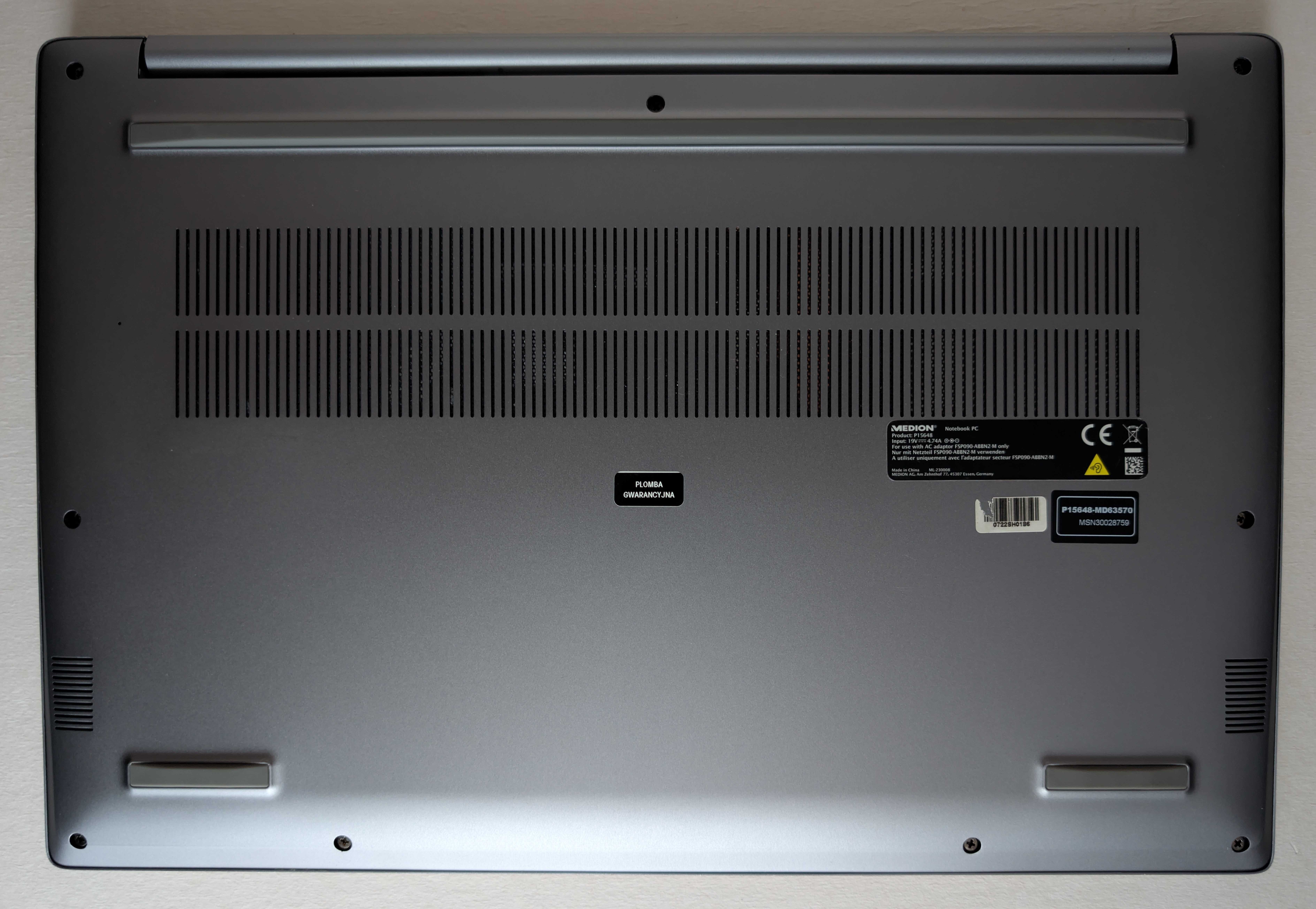Laptop MEDION P15648/15.6/i7-10510U-4.9GH/GF MX250-2G/16GB/SSD 1TB/W11