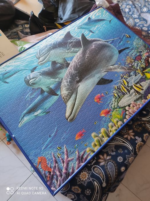 Quadro decorativo grande feito de puzzle