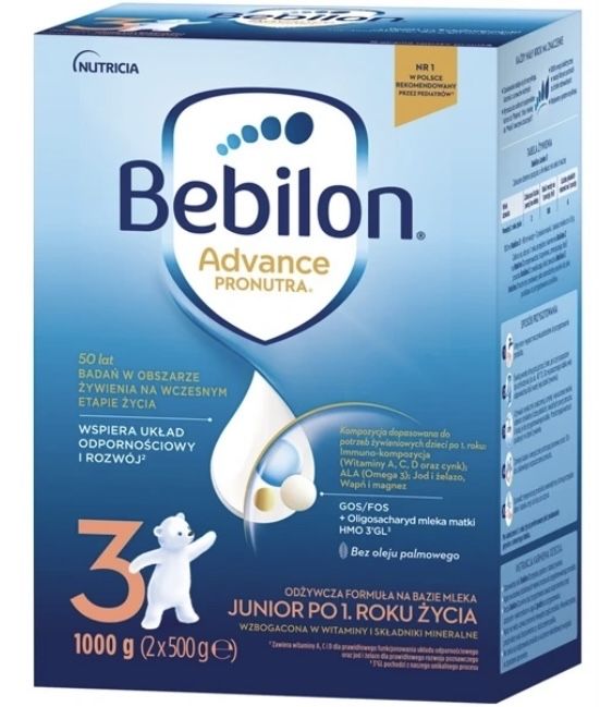 Mleko modyfikowane bebilon 3