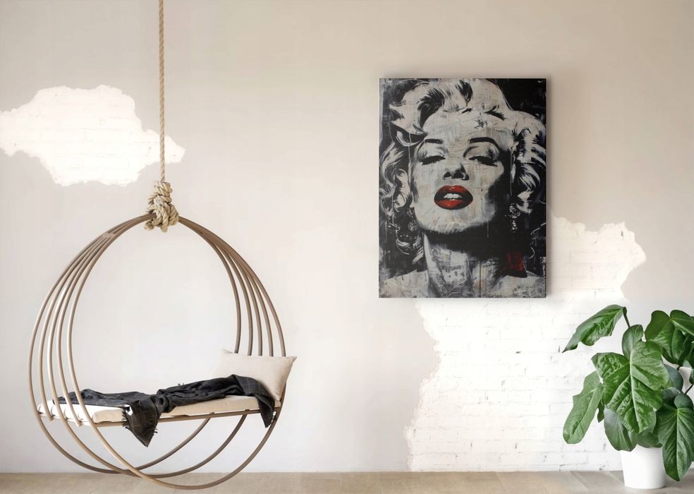 Obraz na płótnie Marilyn Monroe 45x60 cm - Pop-Art Dekoracja Wnętrz
