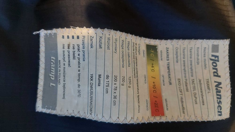 Śpiwór turystyczny typu mumia Fjord Nansen