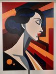 Nowoczesny obraz akrylowy na płótnie 76x103cm