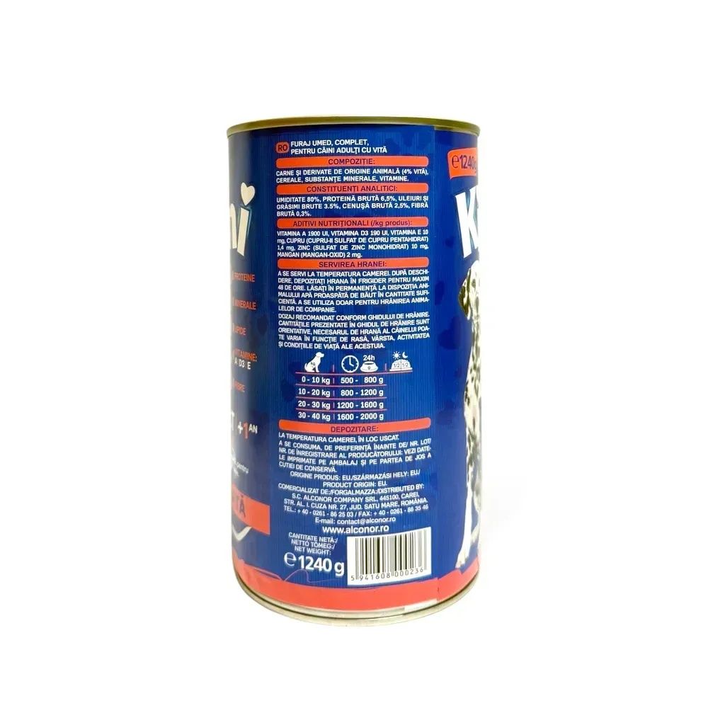 Консерва для собак Kiani dog 1,240 г яловичина/курка