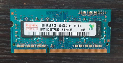 Pamięć RAM Hynix 1GB PC3/DDR3, notebook, NAS, NUC, 100% sprawna