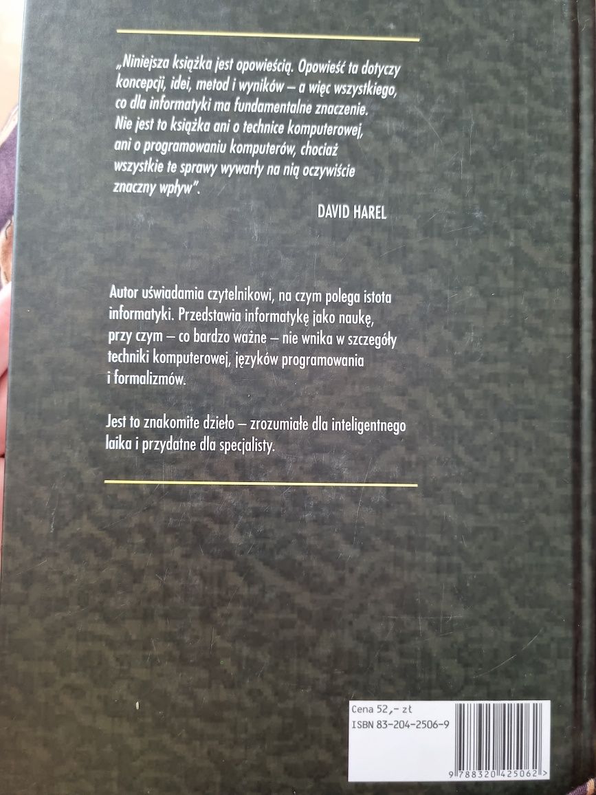 Rzecz o istocie informatyki Algorytmika Harel
