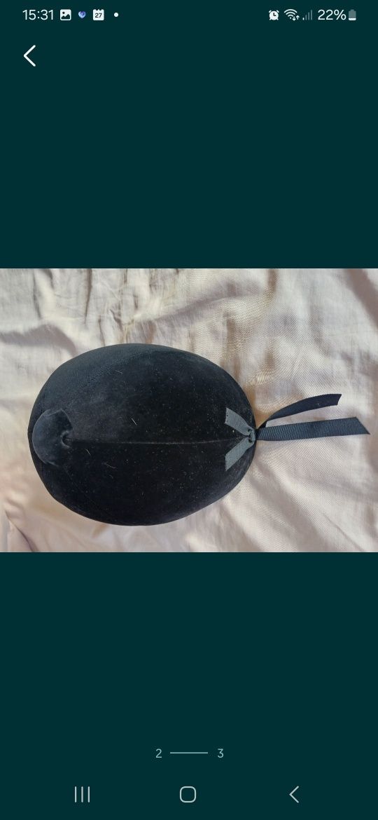 Kask Welurowy toczek jeździecki