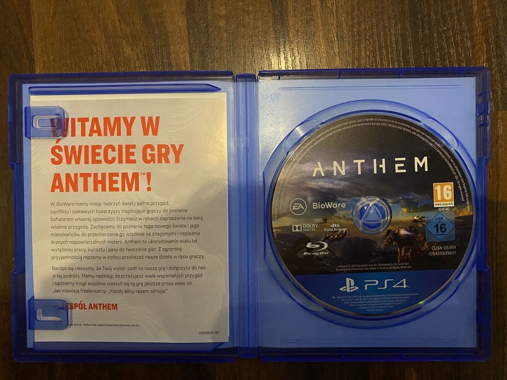 Gra Anthem na PS4