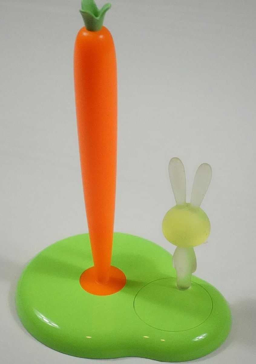 A di Alessi BUNNY & CARROT Stojak na Ręczniki Papierowe - Zielony
