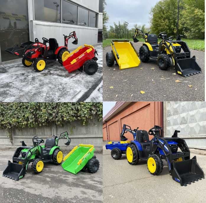 TRAKTOR Koparka NEW HOLLAND 24V 600W Ciągnik Auto Akumulator RC DZIECI