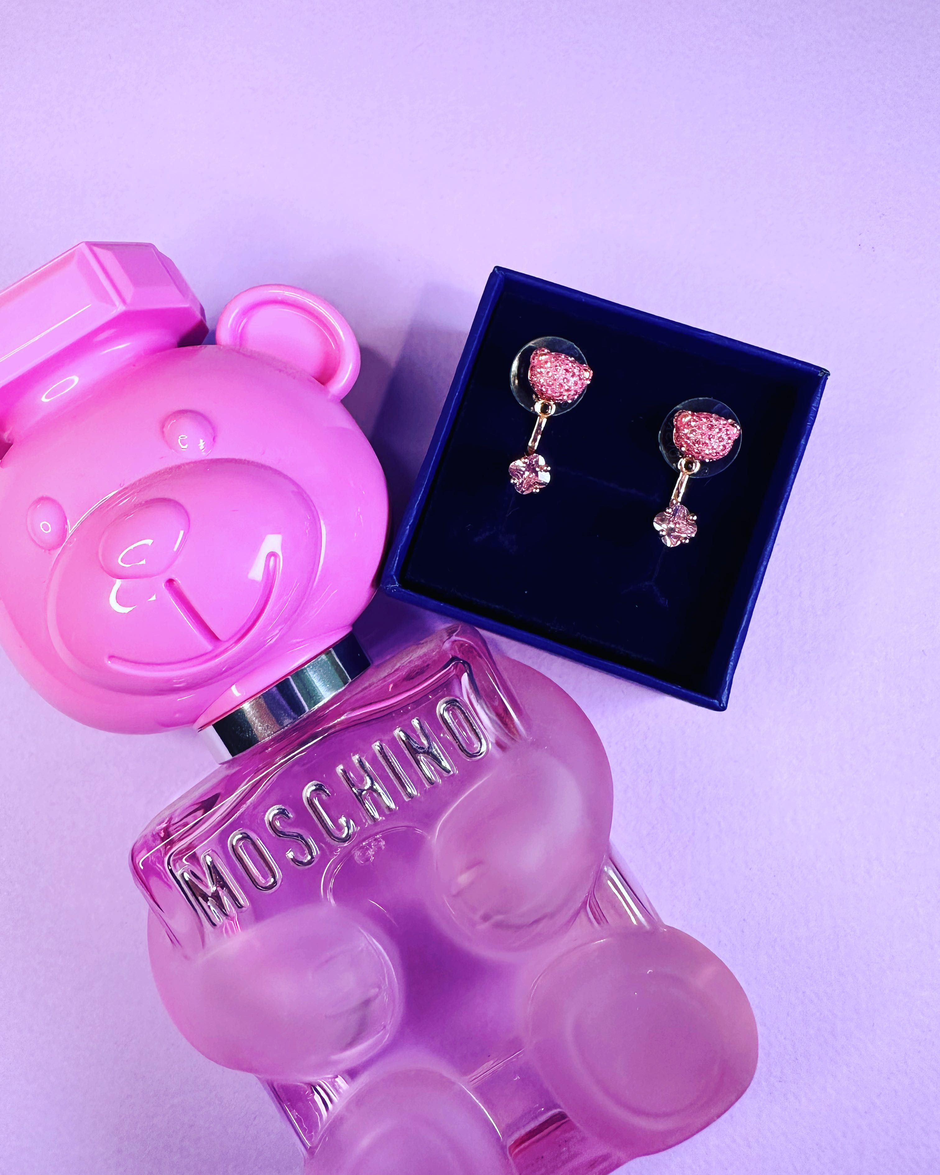 Набор мишка Teddy Swarovski розовый