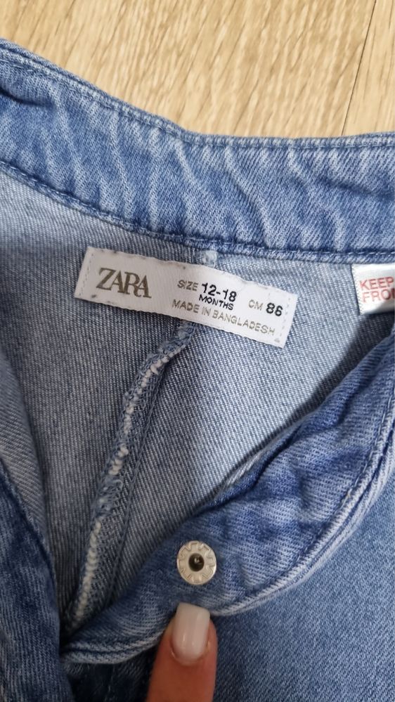Джинсовый Комбинезон Zara 86 размер