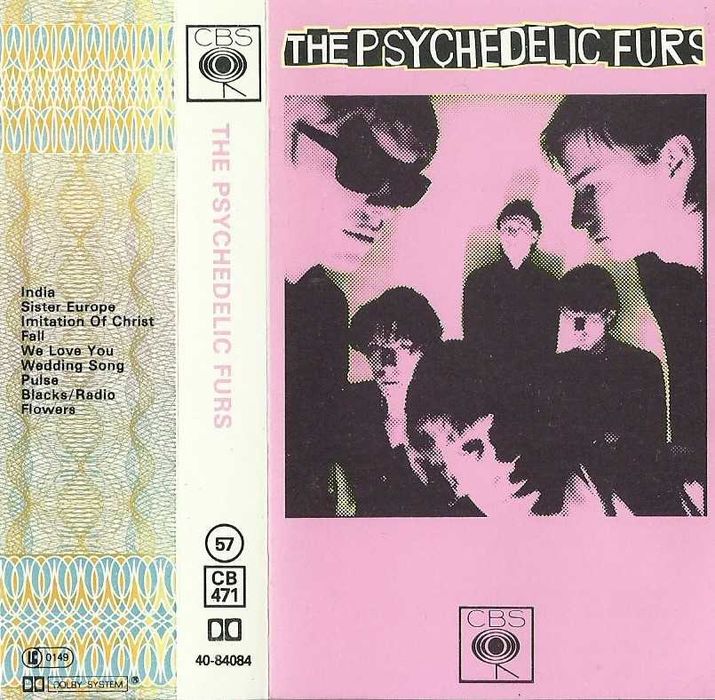 THE PSYCHEDELIC FURS - Kaseta CBS 1980 Post-Punk Rare!