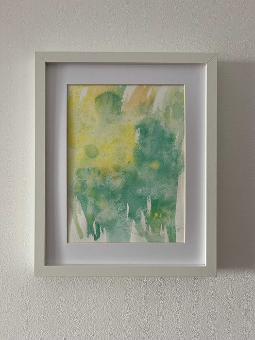 Pintura abstrata em acrílico