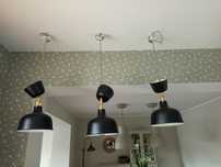 Lampy kinkiety ładne jak nowe ! Czarne Ikea kinkiet 3 sztuki