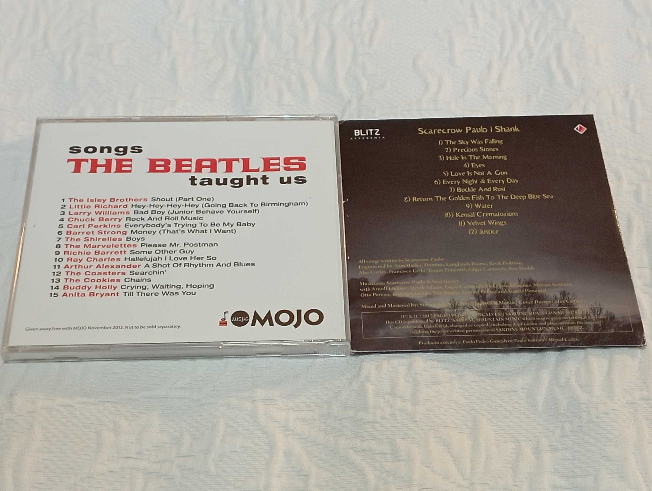 2 cds de música songs The Beatles taught us e Scarecrow Paulo