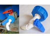 Kran 3/4" do zbiornika Mauzer + redukcja 6cm na 3/4 cala
