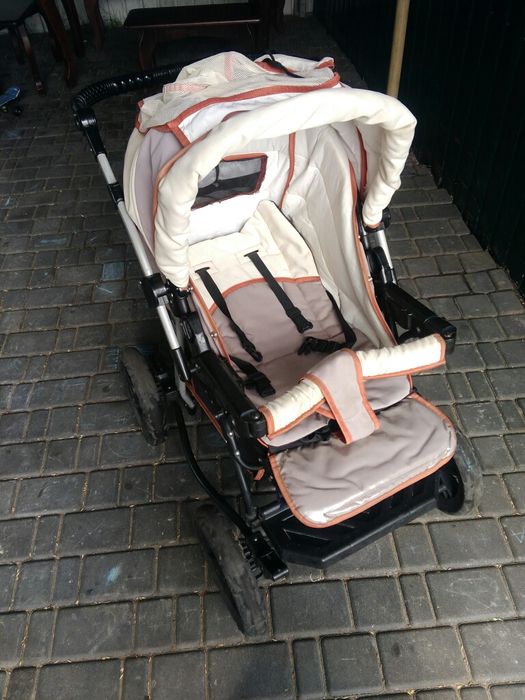 Коляска трансформер Adbor + люлька-переноска, сумка, дощовик, москитка