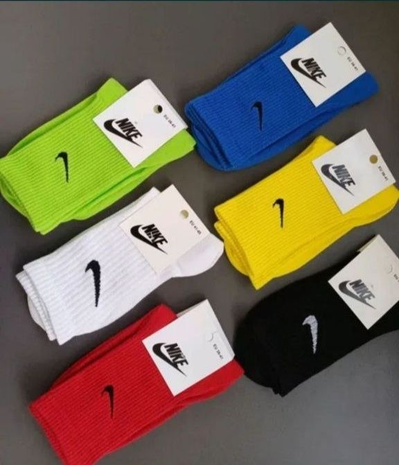 Skarpety Nike długie białe czarne kolorowe 20 par