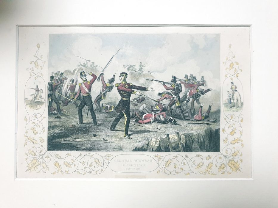 Militaria: General Windham - Antiga gravura colorida