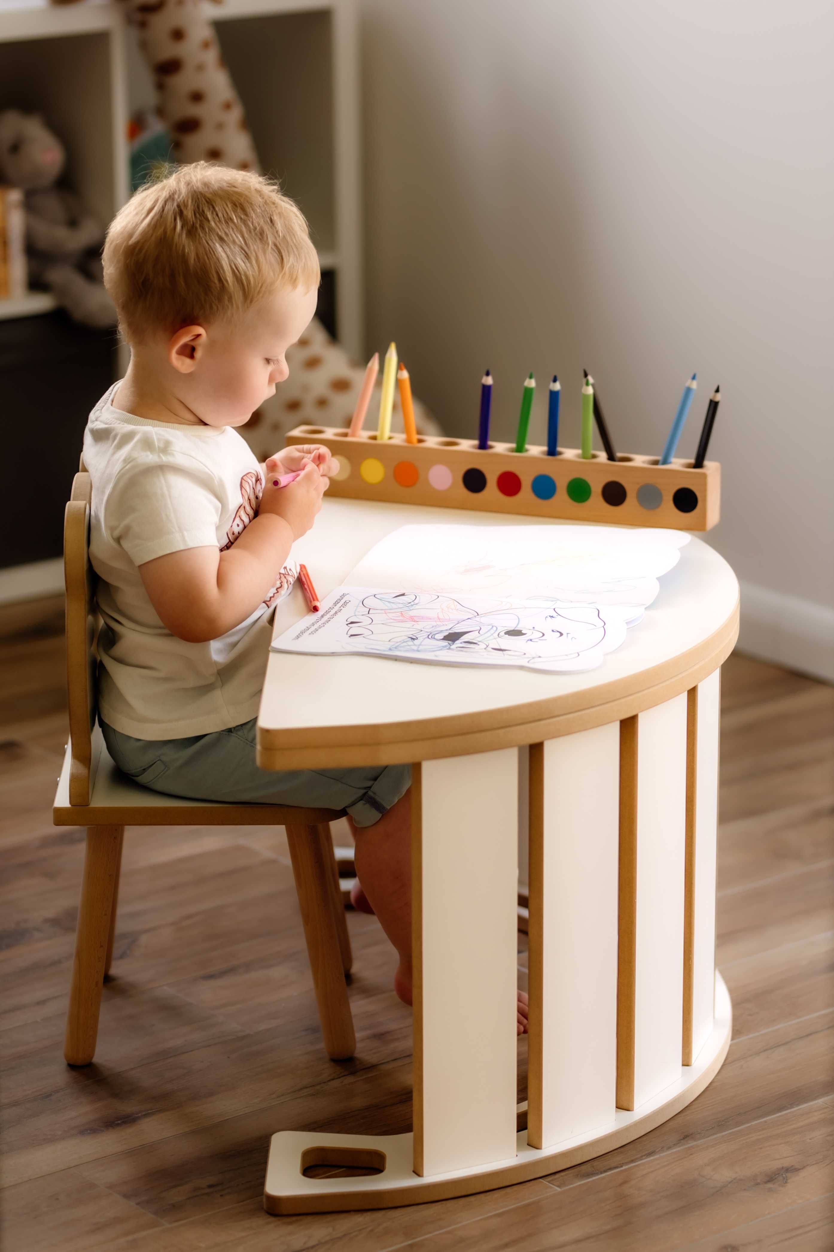 NOWY Bujak dla dziecka Montessori Zjeżdżalnia Ścianka Poduszka Blat