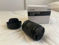 Lens Sigma 18-50mm f/2.8 for Sony - PERFECT LIKE NEW CONDITION!