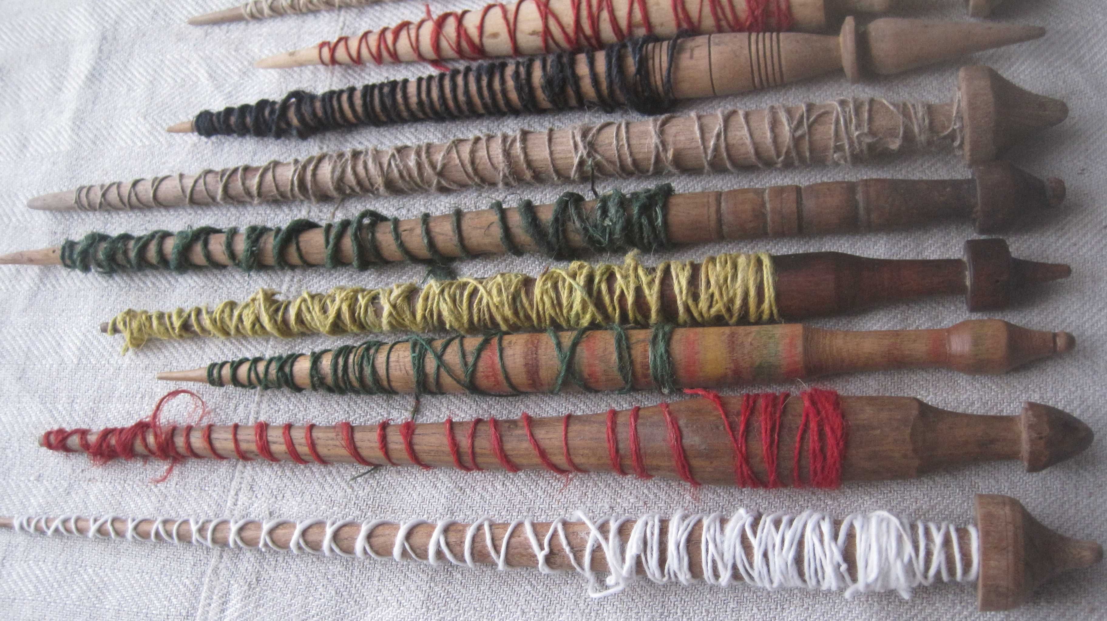веретена ткацькі старина прялка прядка для виготовлення нитки із пряжи