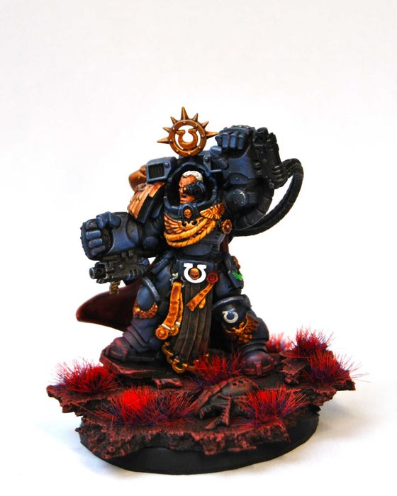 Warhammer 40k Space Marines Mareneus Calgar and Vitrix Scuad