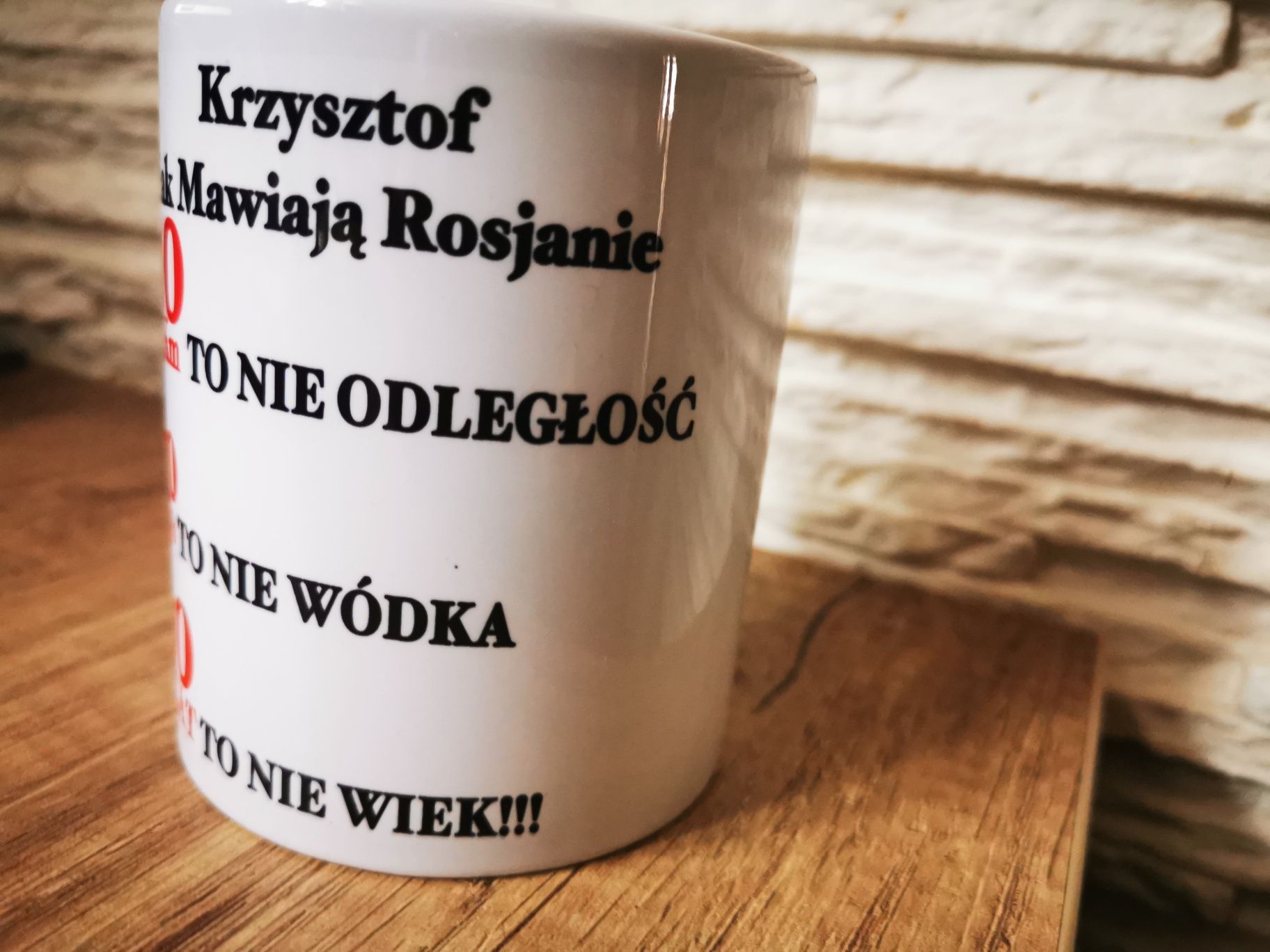 Kubek personalizowanych 40 urodziny