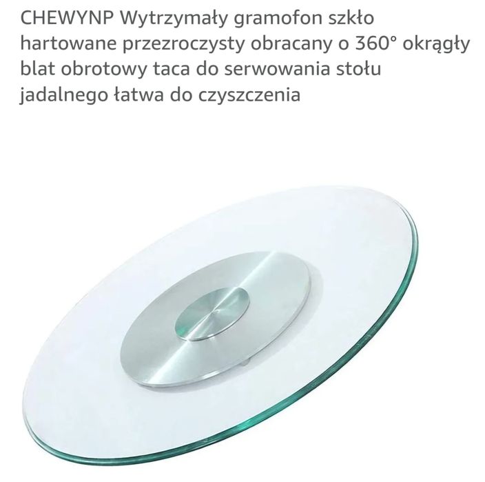 Obrotowy blat, taca  szklana- lazy susan 68 cm