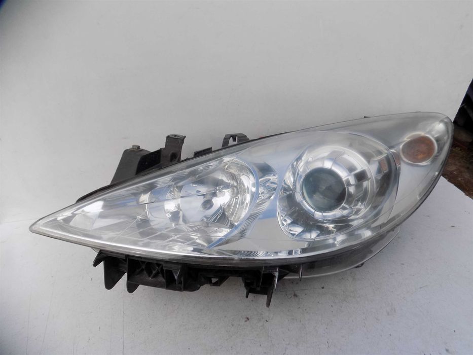 Reflektor lampa przód lewa Peugeot 307 lift 05-08 Europa soczewka